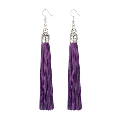 LOVBEAFAS prekės ženklo kutai auskarai moterims Madingi papuošalai Bohemian Drop Dangle ilgi auskarai iš šilko audinio Etniniai vintažiniai auskarai