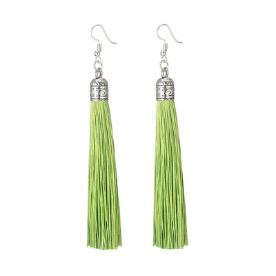 LOVBEAFAS prekės ženklo kutai auskarai moterims Madingi papuošalai Bohemian Drop Dangle ilgi auskarai iš šilko audinio Etniniai vintažiniai auskarai