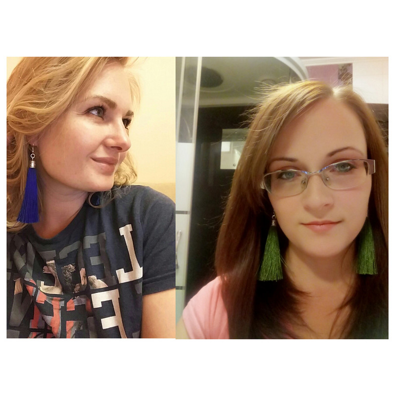 LOVBEAFAS prekės ženklo kutai auskarai moterims Madingi papuošalai Bohemian Drop Dangle ilgi auskarai iš šilko audinio Etniniai vintažiniai auskarai