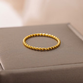 Απλά δαχτυλίδια για γυναίκες Δαχτυλίδι από ανοξείδωτο ατσάλι Γάμος Μόδα γενεθλίων Κορεατική αισθητική κοσμήματα Δώρο Bague Femme