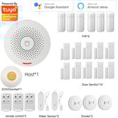 Tuya viedās mājas drošības trauksmes sistēmas centrmezgla komplekts, resursdators ar skaņas funkciju, atbalsta Google un Alexa Smar Life App