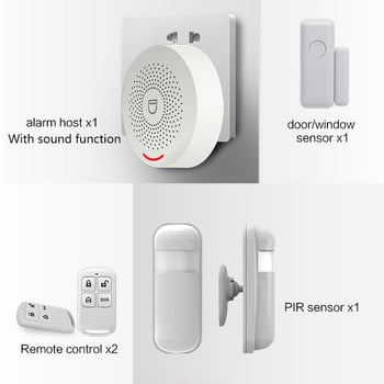 Tuya Smart Home Security Alarm System Hub Kit, Host με λειτουργία ήχου, υποστήριξη Google και Alexa Smar Life App