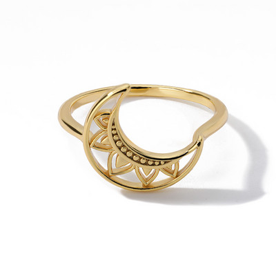 Inel de femeie din oțel inoxidabil de culoare argintie, opal, inele vintage, cupru, geometric, minimalist, inel gros, cadou elegant de bijuterii de nuntă