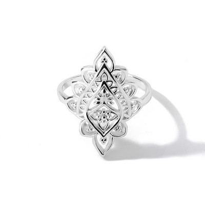 Inel de femeie din oțel inoxidabil de culoare argintie, opal, inele vintage, cupru, geometric, minimalist, inel gros, cadou elegant de bijuterii de nuntă