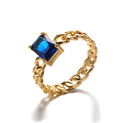Inel de femeie din oțel inoxidabil de culoare argintie, opal, inele vintage, cupru, geometric, minimalist, inel gros, cadou elegant de bijuterii de nuntă