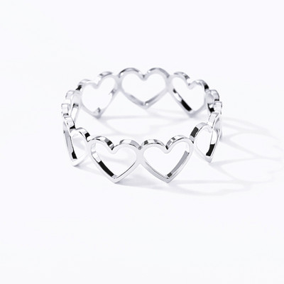 Inel de femeie din oțel inoxidabil de culoare argintie, opal, inele vintage, cupru, geometric, minimalist, inel gros, cadou elegant de bijuterii de nuntă