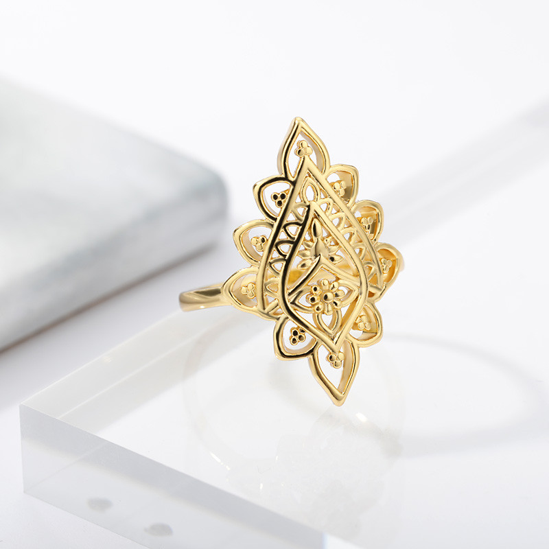 Inel de femeie din oțel inoxidabil de culoare argintie, opal, inele vintage, cupru, geometric, minimalist, inel gros, cadou elegant de bijuterii de nuntă