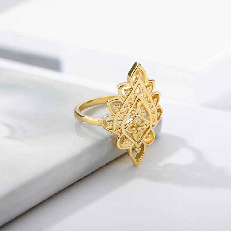 Inel de femeie din oțel inoxidabil de culoare argintie, opal, inele vintage, cupru, geometric, minimalist, inel gros, cadou elegant de bijuterii de nuntă
