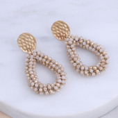 Aretes Boho New Oorbellen kézzel készített gyöngyök rojtos csepp fülbevaló nőknek Etnikai kék Dangle Statement fülbevaló ékszer nagykereskedés