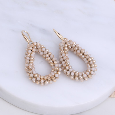 Aretes Boho New Oorbellen kézzel készített gyöngyök rojtos csepp fülbevaló nőknek Etnikai kék Dangle Statement fülbevaló ékszer nagykereskedés