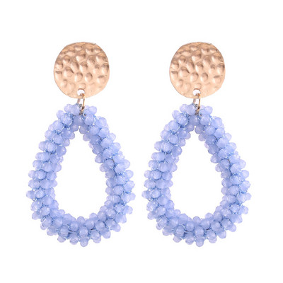 Aretes Boho New Oorbellen kézzel készített gyöngyök rojtos csepp fülbevaló nőknek Etnikai kék Dangle Statement fülbevaló ékszer nagykereskedés