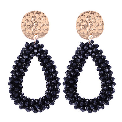 Aretes Boho New Oorbellen kézzel készített gyöngyök rojtos csepp fülbevaló nőknek Etnikai kék Dangle Statement fülbevaló ékszer nagykereskedés