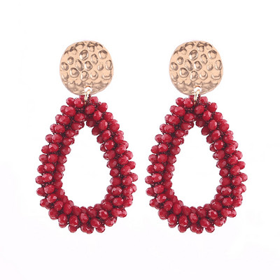 Aretes Boho New Oorbellen kézzel készített gyöngyök rojtos csepp fülbevaló nőknek Etnikai kék Dangle Statement fülbevaló ékszer nagykereskedés