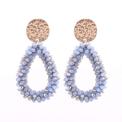 Aretes Boho New Oorbellen kézzel készített gyöngyök rojtos csepp fülbevaló nőknek Etnikai kék Dangle Statement fülbevaló ékszer nagykereskedés