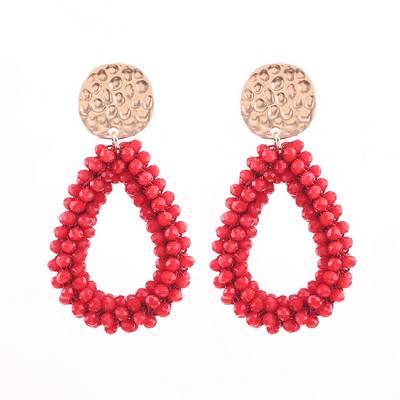 Aretes Boho New Oorbellen kézzel készített gyöngyök rojtos csepp fülbevaló nőknek Etnikai kék Dangle Statement fülbevaló ékszer nagykereskedés