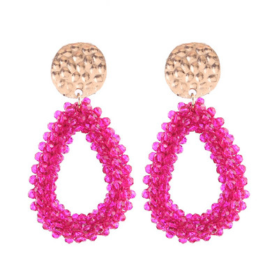 Aretes Boho New Oorbellen kézzel készített gyöngyök rojtos csepp fülbevaló nőknek Etnikai kék Dangle Statement fülbevaló ékszer nagykereskedés
