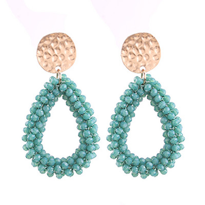 Aretes Boho New Oorbellen kézzel készített gyöngyök rojtos csepp fülbevaló nőknek Etnikai kék Dangle Statement fülbevaló ékszer nagykereskedés