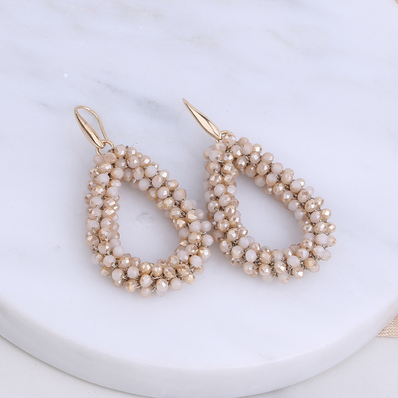 Aretes Boho New Oorbellen kézzel készített gyöngyök rojtos csepp fülbevaló nőknek Etnikai kék Dangle Statement fülbevaló ékszer nagykereskedés