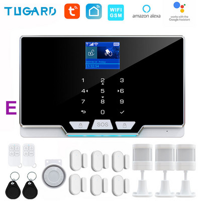 TUGARD G20 Wifi Gsm mājas drošības signalizācijas sistēma ielaušanās lietotņu kontrole pilnkrāsu ekrāna gaismas joslas 433 Mhz piederumi Alexa Google