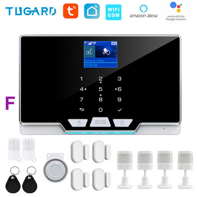 TUGARD G20 Wifi Gsm mājas drošības signalizācijas sistēma ielaušanās lietotņu kontrole pilnkrāsu ekrāna gaismas joslas 433 Mhz piederumi Alexa Google