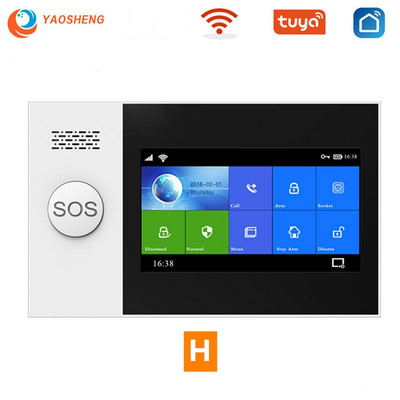 YS PG107 Tuya turvaalarmsüsteemi komplekt Smartlife rakenduse juhtimine IP-kaameraga automaatvalimisega liikumisandur WIFI Gsm kodune nutikas alarm
