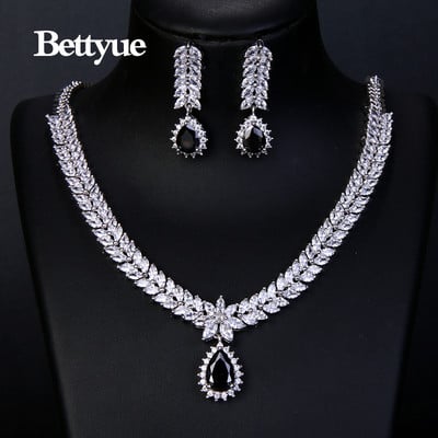 Bettyue Fermecător modă eleganță cubic zircon multicolor Europa și America stil seturi de bijuterii cu ridicata femei ornament nobil