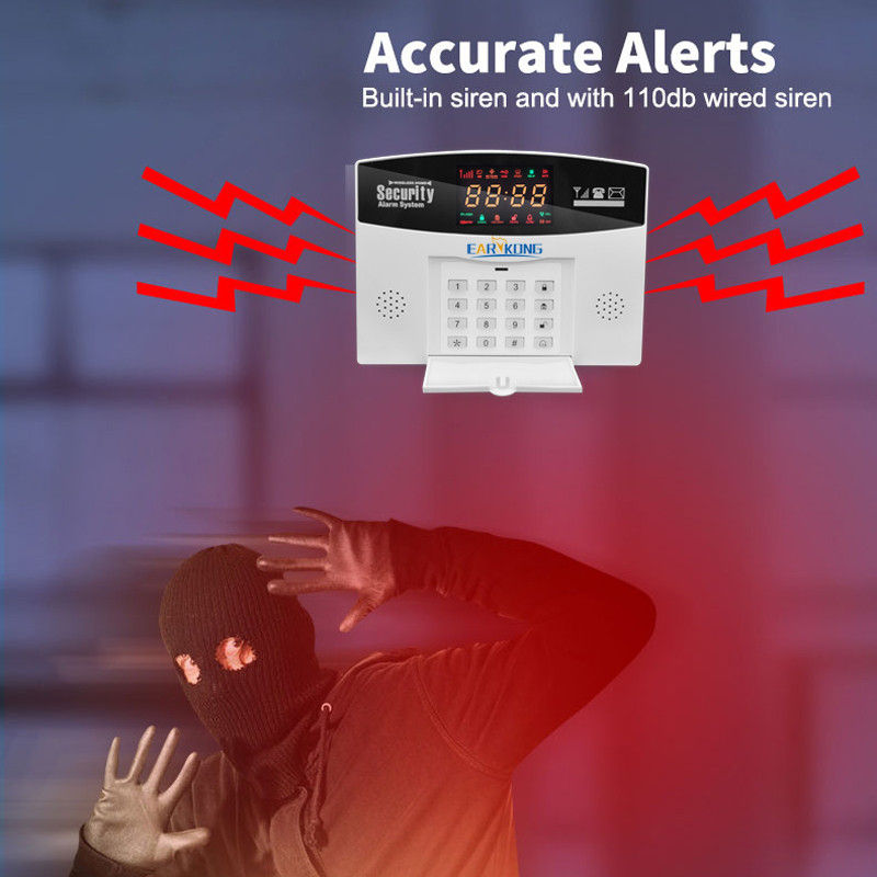 Σύστημα συναγερμού Tuya 4G GSM 433 MHz Ασύρματο σύστημα ασφαλείας έξυπνου σπιτιού 4G κάρτα SIM APP Τηλεχειριστήριο Συμβατό Alexa Google Home