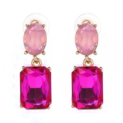 JURAN 10 boja Sjajne kristalne viseće naušnice Brincos Šarm Naušnice s kapljicama od kamenčića Modne vjenčane naušnice Nakit