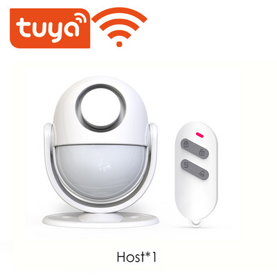 Tuya Wifi viedās mājas drošības signalizācijas sistēma 120 dB darbojas ar Google Alexa RF433 PIR detektora durvju sensors Smart Life App ielaušanās