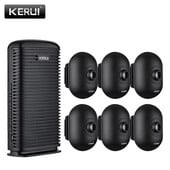 KERUI Alarm pokreta Bežični sigurnosni alarm Vodootporni PIR senzor pokreta Detektor Prilaz Garaža Protuprovalni alarmni sustav Zvono