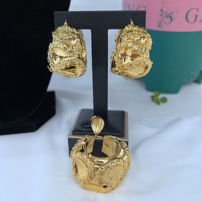 Seturi de bijuterii la modă, cercei și pandantiv pentru femei, colier, cupru, placat cu aur, cercei geometrici, cadou pentru petrecerea de nuntă