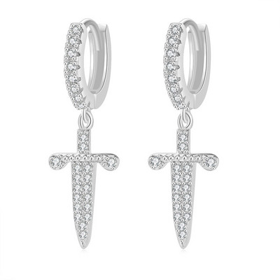 Sabie pandantiv pumnal piercing cartilaj cercei pentru femei barbat lobul urechii cercei hip hop bijuterii rock punk accesorii KBE232