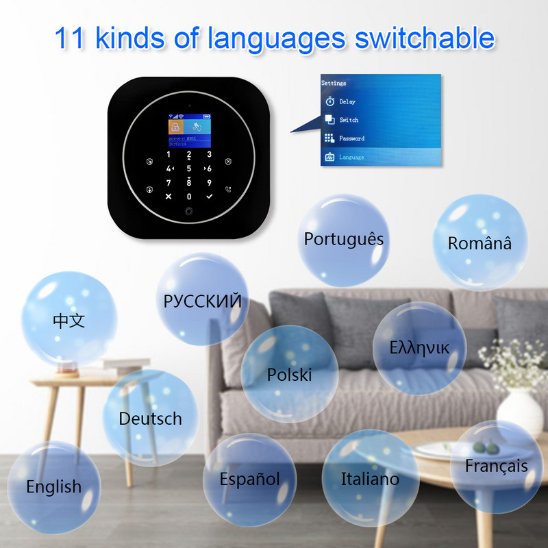 ZONAN G12 Tuya Wifi GSM bezdrôtový alarm systém bezpečnostná ochrana ovládanie aplikáciou SmartHome bezpečnostný alarm sada pracuje s Alexa Google