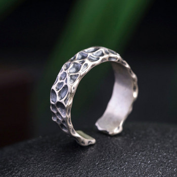 Пръстени със символ на руна на викингите за жени, мъже, винтидж пръстен с компас и камък за медитация, модерни бижута, подаръци, отворен пръстен, регулируем