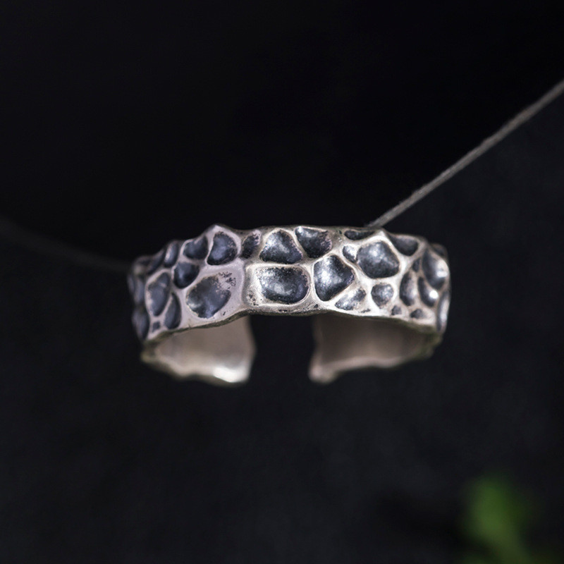 Пръстени със символ на руна на викингите за жени, мъже, винтидж пръстен с компас и камък за медитация, модерни бижута, подаръци, отворен пръстен, регулируем