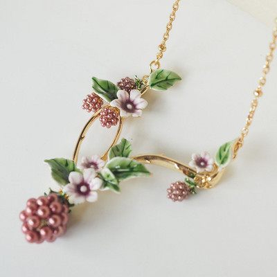 Roztomilé veveričky ovocné kvety šperky sady pre ženy jednoduché elegantné zvieracie náušnice náhrdelník prsteň brošňa doplnky