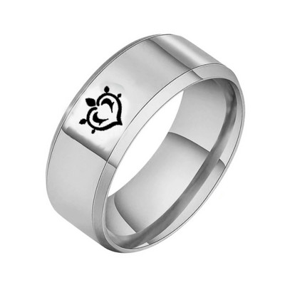 AsJerlya Аниме Genshin Impact Rings Eye of God Water Wind Thunder Fire Rock Ice Пръстен от неръждаема стомана Косплей Аксесоари за бижута