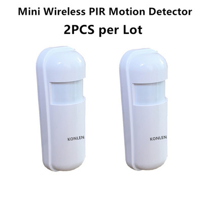 Bezdrôtový PIR detektor pohybu, senzor dverí, okien, požiaru, dymu, plynu, stroboskopická siréna, príslušenstvo 433 MHz pre alarm KONLEN