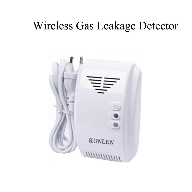 Bezdrôtový PIR detektor pohybu, senzor dverí, okien, požiaru, dymu, plynu, stroboskopická siréna, príslušenstvo 433 MHz pre alarm KONLEN