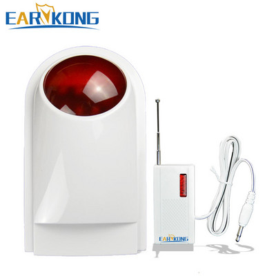 433MHz bežična stroboskopska sirena Bljeskalica, vodootporan rad u zatvorenom / vanjskom prostoru, dizajniran za naš kućni sigurnosni alarmni sustav