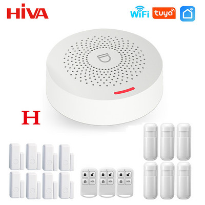 Wifi viedās mājas signalizācijas sistēma bezvadu 433 MHz apsardzes signalizācija Tuya Smart Life App Control bezvadu mājas signalizācijas komplekts