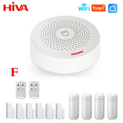 Wifi viedās mājas signalizācijas sistēma bezvadu 433 MHz apsardzes signalizācija Tuya Smart Life App Control bezvadu mājas signalizācijas komplekts