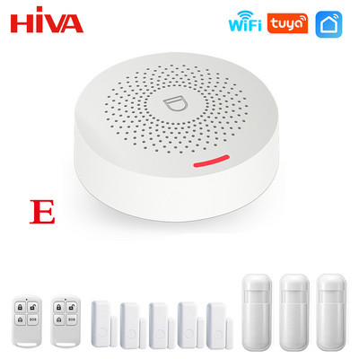 Wifi viedās mājas signalizācijas sistēma bezvadu 433 MHz apsardzes signalizācija Tuya Smart Life App Control bezvadu mājas signalizācijas komplekts