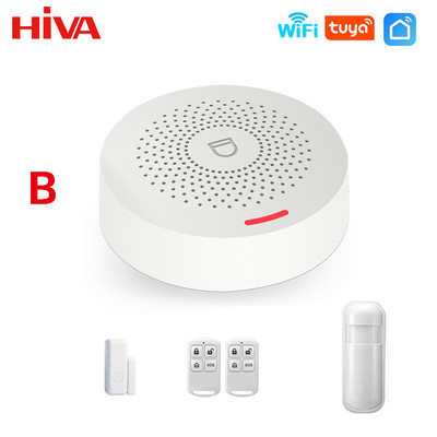 Wifi viedās mājas signalizācijas sistēma bezvadu 433 MHz apsardzes signalizācija Tuya Smart Life App Control bezvadu mājas signalizācijas komplekts