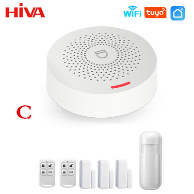 Wifi viedās mājas signalizācijas sistēma bezvadu 433 MHz apsardzes signalizācija Tuya Smart Life App Control bezvadu mājas signalizācijas komplekts