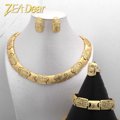 ZEA Dear Fashion Set de bijuterii pentru femei Saudi Comerț cu ridicata Ieftin Set de bijuterii africane de mireasă Cadou de logodnă