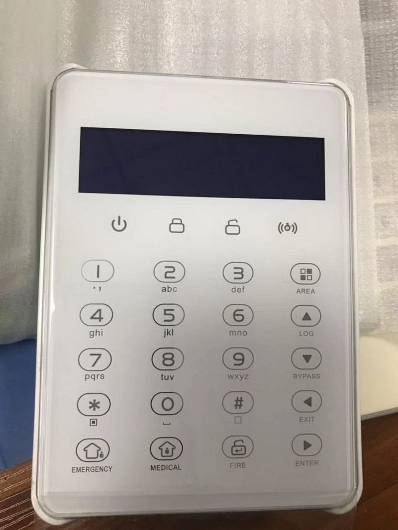 Focus FC-7668Pro Káblový priemyselný RJ45 TCP IP alarm GSM domáci alarm s 8 káblovými zónami a 88 zbernicovými zónami alarmového systému