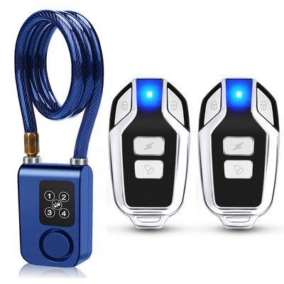 Awapow Bike Alarm Code Lock Bezdrôtový diaľkový ovládač Proti krádeži Cyklistický alarm 110dB Vibrácie proti vlámaniu Cyklistický alarm s heslom