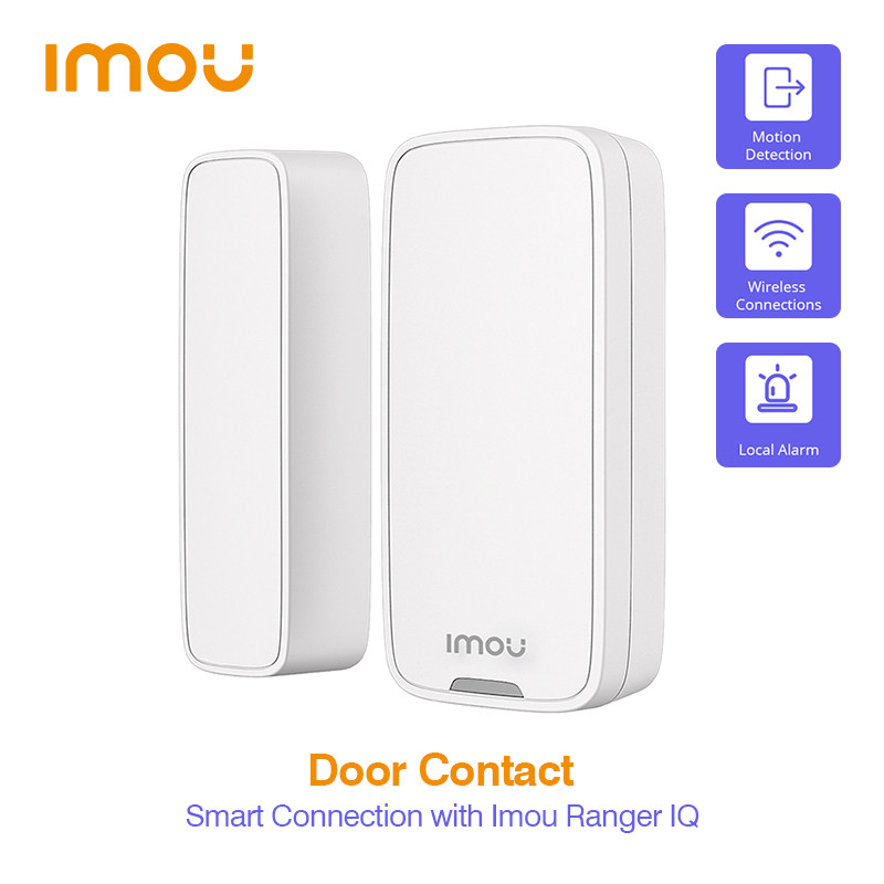 IMOU Smart 433MHz Detector de senzor magnetic pentru fereastră de ușă fără fir pentru interior pentru sistemul de alarmă de securitate la domiciliu (bateria nu este inclusă)