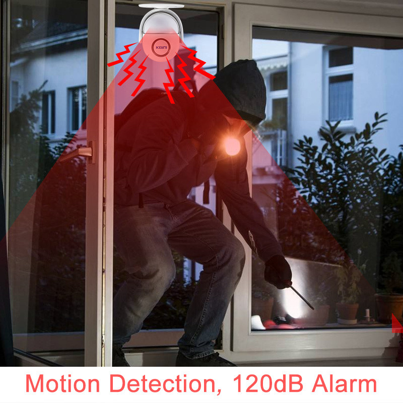 KERUI P6 sveiciena trauksmes signāls bezvadu drošības aizsardzība infrasarkanais IR kustības sensors, durvju zvans, durvju zvans + tālvadības pults